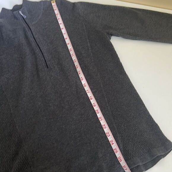 Eddie Bauer Charcoal Black 1/2 Zip Pullover Sweater Women's Size XXL - Picture 10 of 14